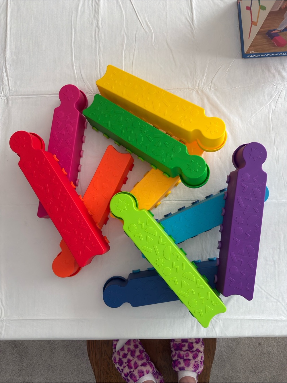Battat Rainbow Ridge Balance Beams - Bright Multicolor Play Set - Picture 6 of 7